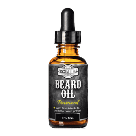 CCS Beard Oil Growth for Men, Leave-In Conditioner Softener for Dry and Sensitive Facial Hair, Pearwood Scented 1 fl.