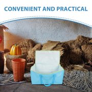 LEORX 1Pcs Rectangular Hay Bag for Pet Owners with 26.7X14.9X13.9In PE Woven Fabric