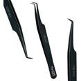 thumbnail image 1 of My Lash Tools 90 Degree Volume Fiber Tip Lash Tweezer \u2013 FAN BOSS, Non Slip Grip Professional Eyelash Extension Tweezers for Mega Volume Fans, Lash Artist Precision Tool (Black), 1 of 8