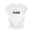 thumbnail image 1 of 416 Toronto Ontario Canada Area Code City Skyline Gift - Unisex T-Shirt - Inspired X, 1 of 1