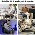 thumbnail image 5 of Coccyx Cushion for Tailbone Pain, Memory Foam Seat Cushion, Black Mesh Fabric, 18X14 in, 1 Pc, Pressure Relief Seat Cushion, Butt Cushion for Long Sitting, office Seat Cushion, 5 of 6