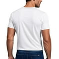 thumbnail image 5 of 4 XL Mens T-Shirts Big and Tall S-4X Plus Size Short Sleeve Tshirts Shirts Crewneck Solid Stretchy Slim-Fit Basic Athletic Workout Tees Tops, 5 of 8