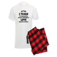 thumbnail image 1 of CafePress - 2 Years Of Love And Beer Pajamas - Men's Light Pajamas, 1 of 1
