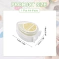 thumbnail image 2 of Uxcell Pigment Ink Pads for Stamps, 1.9 x 1.4 Inch Water Drop Shape Embossing Craft Chalk Sticky Ink Pad Stamp for Wood, Fabric, Fingerprint, Scrapbook, DIY Card Making, Pale Green, 2 of 6