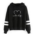 thumbnail image 3 of Woman Clothing Versatile Sweatshirts Casual Hoodies Comfortable Pullovers Slim Fit Soft Striped Lazy Style Jogging Daily Women's, 3 of 5