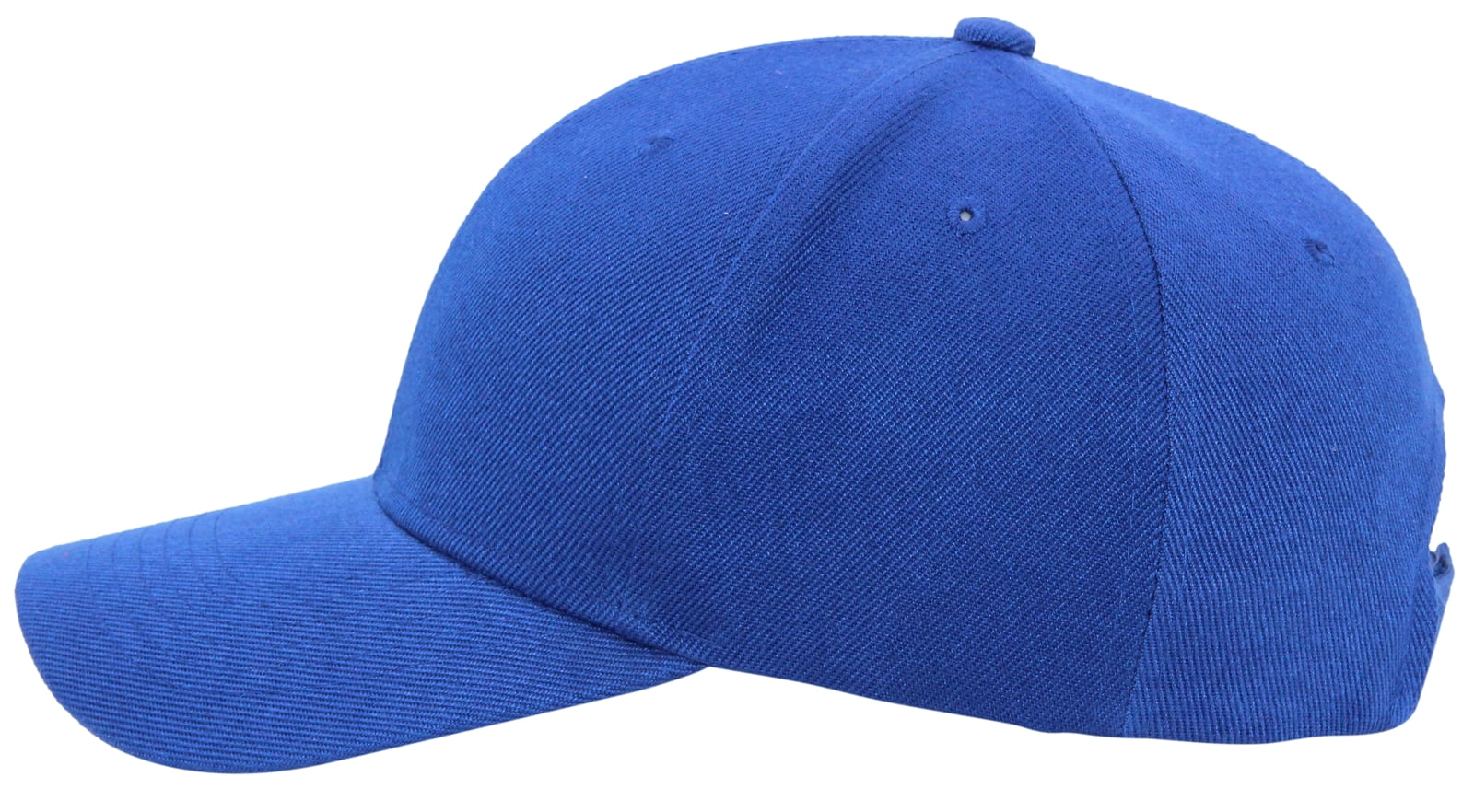 Royal Blue Velcro Closure Adult Unisex Baseball Cap