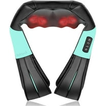 Neck and Back Massager with Soothing Heat, Nekteck Electric Deep Tissue 3D Kneading Massage Pillow for Shoulder, Leg, Body Muscle Pain Relief, Home, Office, and Car Use
