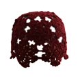thumbnail image 2 of Harmtty Women Knitting Hat Hollow Crochet Flower Pattern Breathable Handcrafted Hat Outdoor Work Street Wear, 2 of 8