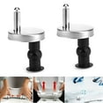 thumbnail image 1 of 2pcs Top Fix Wc Toilet Seat Hinge Fittings Quick Release Hinges Screw Kit, 1 of 5