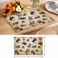 thumbnail image 6 of Western Cowboys Placemats Set of 6 Brown Vintage Country Cactus Place Mats Indoor Wipeable Table Mats Washable Cloth Dining Table Placemats for Kitchen Holiday Party Home Decor 13x19 Inch, 6 of 9