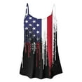 thumbnail image 4 of Womens American Flag Tank Tops Sleeveless Spaghetti Straps Flowy Shirts Casual Summer 4th of July Retro Blouses, 4 of 4