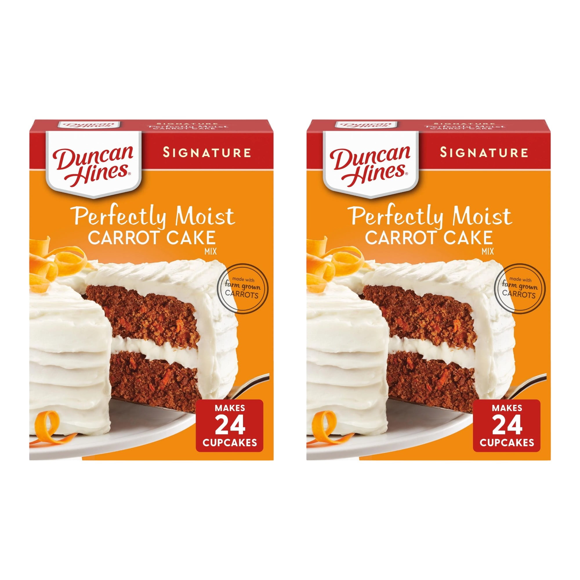 2 Pack ) Duncan Hines Signature Perfectly Moist Carrot Cake