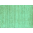 thumbnail image 1 of Ahgly Company Indoor Rectangle Solid Turquoise Blue Modern Area Rugs, 3' x 5', 1 of 4