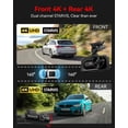thumbnail image 2 of Cámara para auto IIWEY Q7 Dual 4K, WiFi 5G, GPS, pantalla IPS de 3.18", 2 of 8