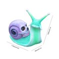 thumbnail image 3 of Halloween Skeleton Snail Resin Crafts Snail Skull Sculpture (Yellow), 3 of 6