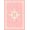 Pink, Pattern 8, variant on ODIKA Cute Whimsical Tossed Petal Scattered Motifs Dotted Border Pink Flowing Dynamic Stain Resistant Low Profile for Dorm Room, Small Living Apartment