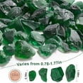 thumbnail image 4 of Sinkoo Versatile Frosted Sea Glass Block, 11oz Green Vase fillers, Aquarium Gravels, Seaglass Decor, Ideal for DIY Crafts, Home Decor, Perfect for Beach Weddings and More, 4 of 7