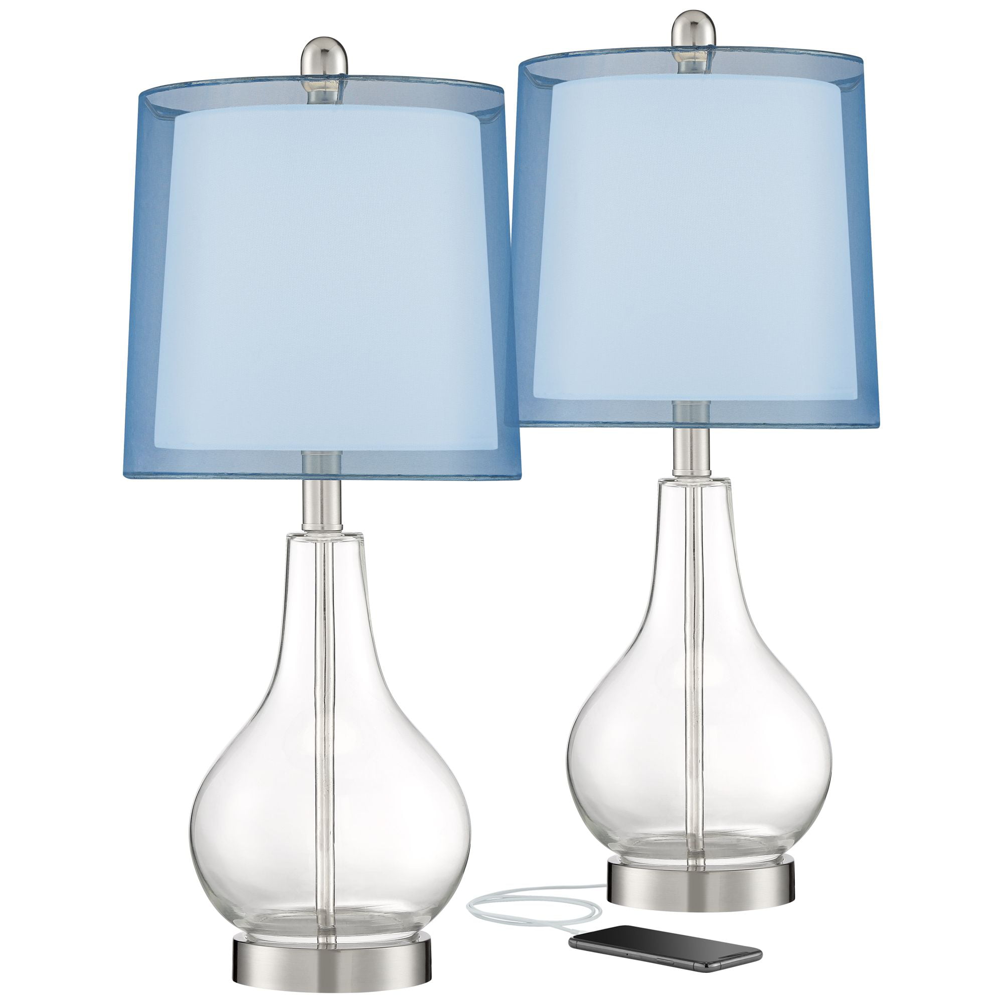 Clear glass lamp shades