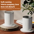 thumbnail image 4 of yeacher Dual-Function 55°C Smart Magnetic Stirring Mug with USB Charging, 300ml Capacity, Food-Grade Stainless Steel, Touch Control, Dustproof Lid, Ideal for Home, Office, or Gifting - Forest Green, 4 of 7