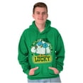 thumbnail image 3 of Saint Paddys Lucky Tootsie Pop Owl Hoodie Sweatshirt Women Men Brisco Brands S, 3 of 6