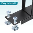 thumbnail image 3 of Uxcell 1U 5 D-Ring Cable Manager, 1 Pack 19-Inch Metal Horizontal Rack Mount Metal Server Rack Wire Management, 3 of 6