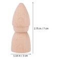 thumbnail image 6 of CRILSTYLEO Wooden People Figurines Light Brown Diy Toy For Students present Giving 8Pcs 2.8X1.2X1.2In, 6 of 6
