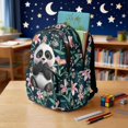 thumbnail image 3 of Bulopur Green Floral Panda Print Kids Backpack Set 4 Pcs Waterproof Durable Kids School Bag with Lunch Box, Pencil Case and Water Bottle Cover for Animal Theme Kids, 3 of 7