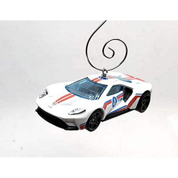 Christmas Ornament for 2017 Ford GT White Blue Red