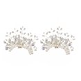 thumbnail image 1 of 2pcs Pearl Shoe Clips Crystal Bridal Shoe Buckles Decorative Shoe Charms, 1 of 8