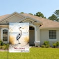 thumbnail image 2 of Amhnf Welcome Heron Beach Scene Garden Flag For Home Outdoor Garden Yard Decor 12x18 inch, 2 of 5