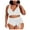 White, variant on PEASKJP Women Bikini Swimsuits Straps Halter String Top And High Cut Briefs Two Piece Swim Setss Bathing Suits for Women Tummy Control White 4X-L