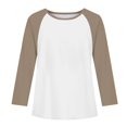 thumbnail image 6 of YunPes Girls Cotton T-Shirt Contrast Raglan Long Sleeve Crewenck Tops Youth Casual Versatile Baseball Tees 3-13 Years, 6 of 7