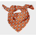 thumbnail image 3 of Bimba Orange Panda Face Kids Printed Pure Silk Scarf For Hair Neck Head Bandanas For Women 40 x 80 Inches, 3 of 6