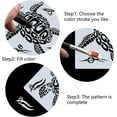 thumbnail image 4 of Turtle Stencils 30×30CM Ocean Animal Painting Stencil Hollow Out Template Reusable Sign Square Stencils for Painting on Wood Wall Scrapbooking Card Floor DIY Home Crafts, 4 of 7
