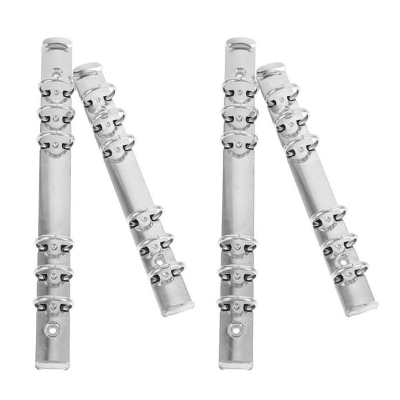 LEEYNEER 4 Pcs Pinces à Relier à Feuilles Mobiles Clips de Livre de Scrapbooking Pinces à Reliures Segmentées
