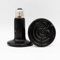 thumbnail image 1 of Bombilla de calor para reptiles de 150 W, paquete de 2 lámparas con emisor de calor de cerámica, luz calefactora para lagarto, tortuga, serpiente, mascota, gallinero, criadora, sin luz, sin, 1 of 5