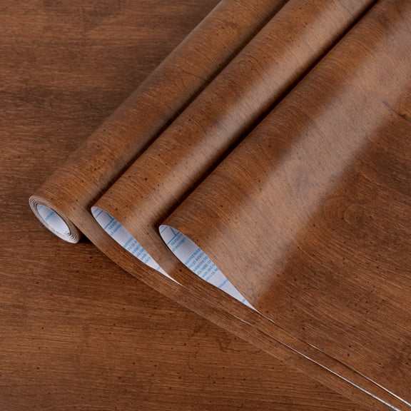 UMIGGEE Wood Wallpaper Wood Grain Peel and Stick Wallpaper 17.3-in x 118-in Brown Self-Adhesive Wood Contact Paper Home Decoration