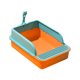 thumbnail image 2 of Organizadores y almacenamiento para baño, caja de arena semicerrada para gatos con barra alta, diseño a prueba de salpicaduras y cubierta extraíble, espacio extra grande, adecuada para gatos adultos,, 2 of 6