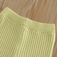 thumbnail image 6 of IVEYRTF Girls Solid Color Fringe Knit Sweater and Flare Pants Set Fall Winter Casual 2 Piece Outfit Fashion Comfortable Set for Children 2-7 Years(Green,4 Years), 6 of 9