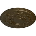 thumbnail image 3 of 29 1/4"OD x 2"P Darnay Ceiling Medallion (Fits Canopies up to 7 1/4"), Hand-Painted Brass, 3 of 6