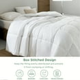 thumbnail image 7 of Cozy Comfort Lightweight Duvet Insert Queen, Down Alternative Quilted Comforter, Stand Alone Duvet Insert with Corner Tabs, 88"x88" White, 7 of 7