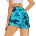 thumbnail image 3 of Fotbe World Turtle Day Womens High Waist Running Shorts Athletic Workout Quick Dry Shorts for Women with Pockets Gym Yoga Summer Shorts-X-Large, 3 of 9