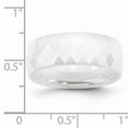 thumbnail image 6 of Ceramic White Faceted 8mm Polished Band, 6 of 7