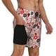 thumbnail image 2 of Fotbe Cute ladybugs red Traje de Baño para Hombre – Shorts de Natación de Secado Rápido con Forro y Bolsillos-X-Large, 2 of 6