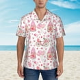 thumbnail image 2 of Sikiie gnome couple Print Men's Hawaiian Shirt, Summer Beach Button Pocket Short Sleeve T-Shirt,, 2 of 7