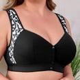 thumbnail image 6 of FITORON Front Closure Sports Bra for Women Plus Size XL-5X, Medium Support High Impact Padded Workout Bra, Moisture Wicking Yoga Bras with Adjustable Straps, Black,Size 2XL, 6 of 6