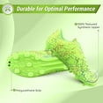 thumbnail image 2 of Vizari Zodiac Firm Ground Soccer Cleats for Kids – Durable, Lightweight Soccer Shoes for Boys and Girls, Green, 2.5, 2 of 7