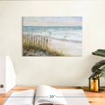 thumbnail image 3 of Elephant Stock Mist Ocean View Wall Art - Horizontal Canvas Wall Art - Living Room Wall Decor - Beach Canvas - Gray And Blue Decor By Julie Derice - 12" x 8", 3 of 8