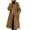 Coffee, variant on Levmjia Women's Plus Size Longline Wool Look Coat Single Breasted Notched Lapel Pocket Casual Loose Fit Winter Jacket