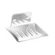 thumbnail image 4 of Jabonera reutilizable resistente al óxido, soporte para esponja, escurridor para fregadero, bañera, vasos, fregadero, cocina Plata A, 4 of 8